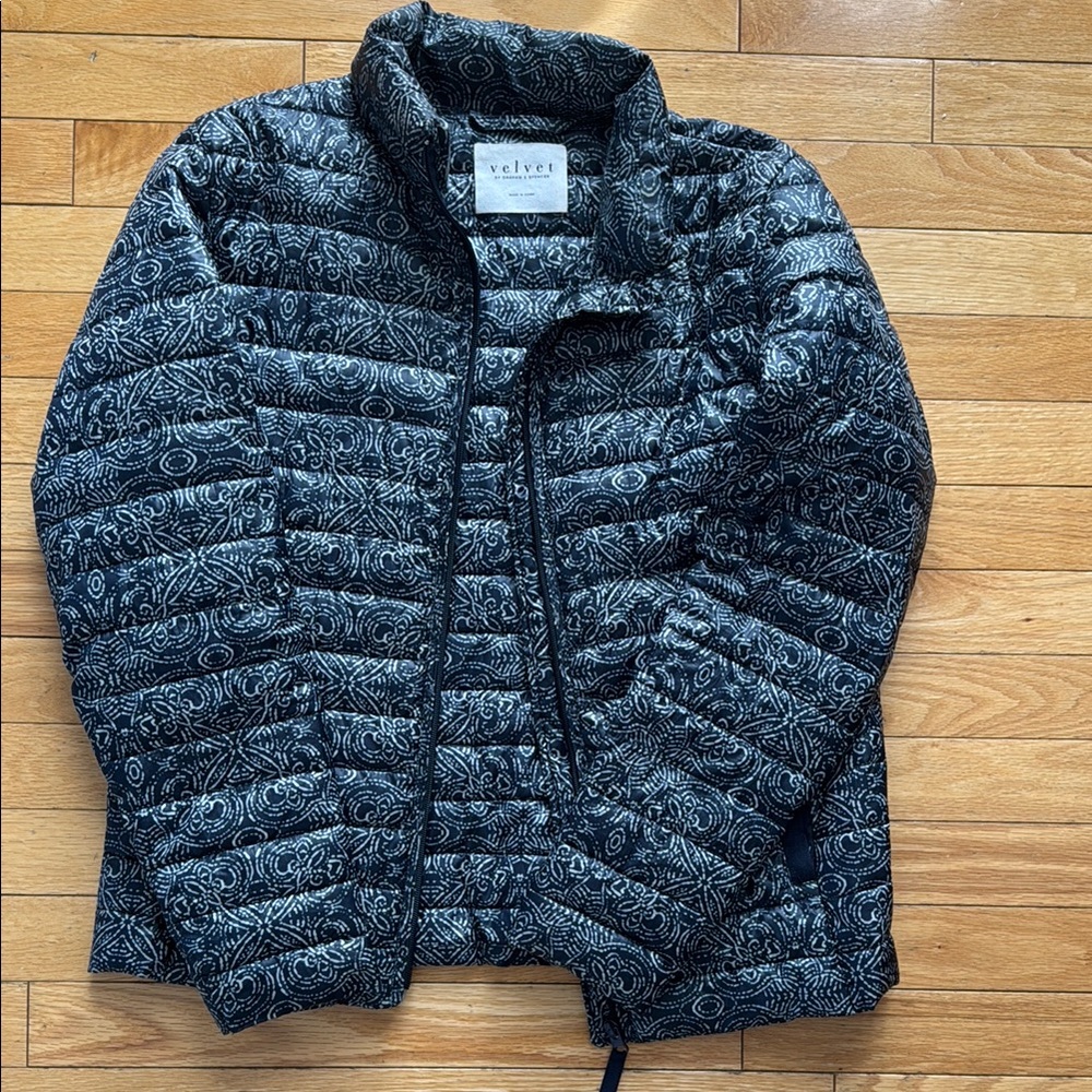 Velvet by Graham & Spencer Patterned Lightweight Puffer Jacket
